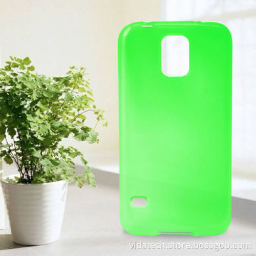Smooth Surface Translucent Soft with Frosted Matte Inner TPU Protective Case for Samsung Galaxy S5